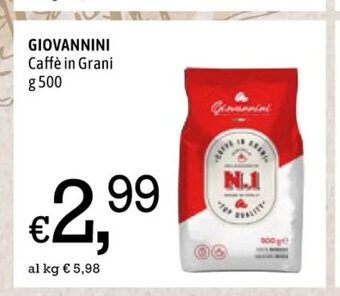 Famila Giovannini Caffè in Grani g 500 offerta