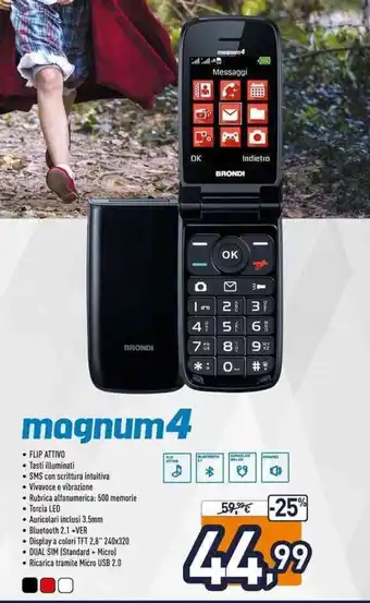 Unieuro Brondi Magnum4 offerta