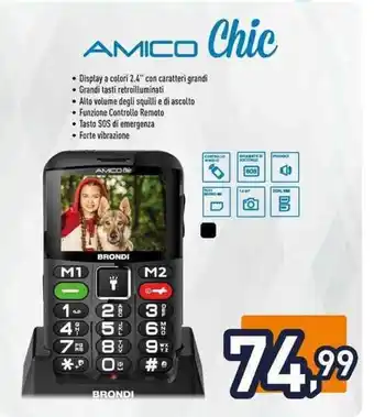 Unieuro Brondi Amico Chic offerta