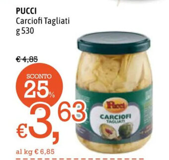 Famila Pucci Carciofi Tagliati g 530 offerta