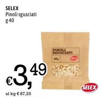 Famila Selex Pinoli sgusciati g 40 offerta
