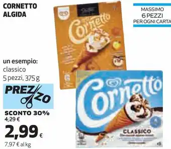 Ipercoop Cornetto algida offerta
