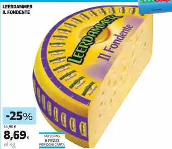 Ipercoop Leerdammer il fondente offerta