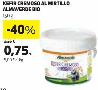 Kefir cremoso al mirtillo almaverde bio