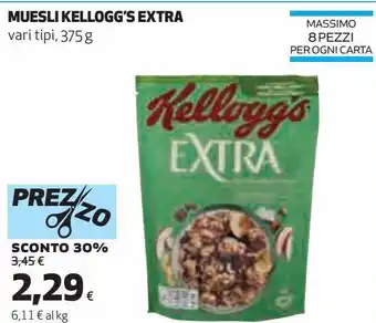 Ipercoop Muesli kellogg's extra offerta