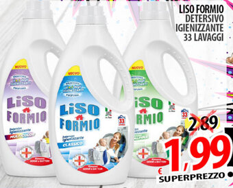 Il Genio Supermercato Liso Formio Detersivo Igienizzante 33 Lavaggi offerta