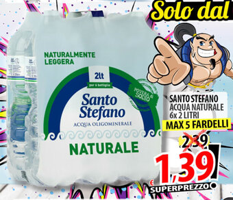 Il Genio Supermercato Santo Stefano Acqua Naturale 6x 2 litri offerta
