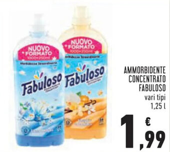 Conad Fabuloso Ammorbidente Concentrato vari tipi 1,25 L offerta