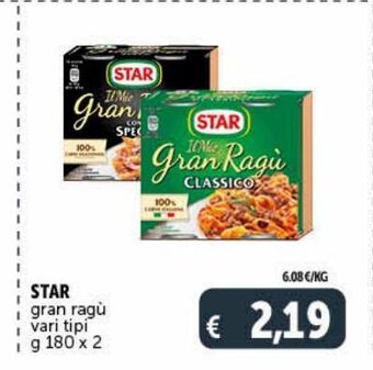 Deco Maxistore Star gran ragù vari tipi offerta