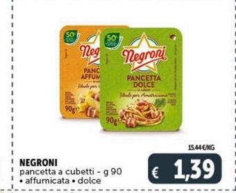 Deco Superstore Negroni pancetta a cubetti offerta
