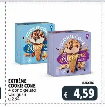 Deco Market Extreme coookie cone 4 cono gelato vari gusti g 284 offerta