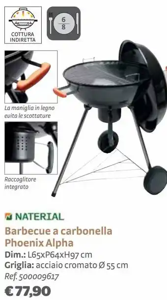 Bricocenter Barbecue a carbonelle phoenix alpha offerta