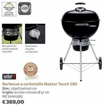 Bricocenter Barbecue a carbonella master touch gbs offerta