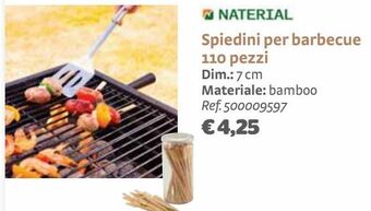 Bricocenter Spiedini per barbecue 110 pezzi offerta