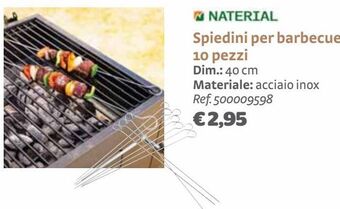 Bricocenter Spiedini per barbecue 10 pezzi offerta