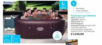 Bricocenter Bestway piscina spa lay-z maldives offerta