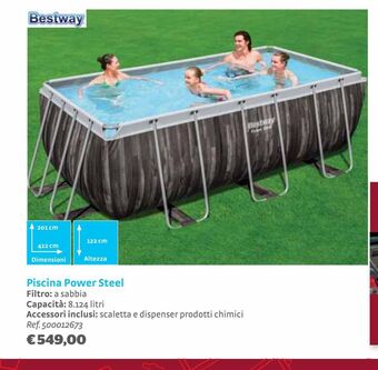 Bricocenter Bestway piscina power steel offerta