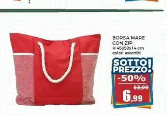 Happy Casa Happy Casa Borsa Mare Con Zip offerta