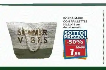 Happy Casa Borsa Mare Con Paillettes