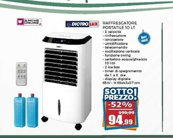 Happy Casa Lux Dictro Raffrescatore Portatile offerta