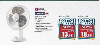 Happy Casa Dell Dictro Lux Ventilatore Da Tavolo offerta