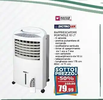 Happy Casa Lux Dictro Raffrescatore Portatile offerta