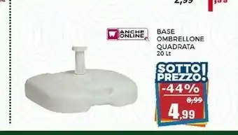 Happy Casa Happy Casa Base Ombrellone Quadrata offerta