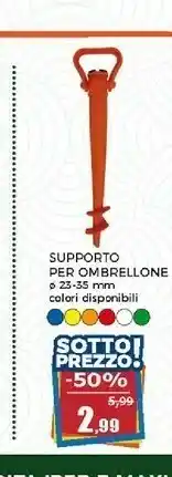 Happy Casa Happy Casa Supporto Per Ombrellone offerta