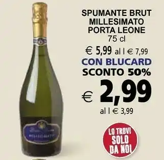 Il Gigante Porta Leone Spumante Brut Milesimato offerta