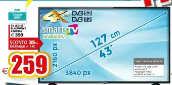 Il Gigante Blaupunkt 43UN265 Tv Led 43'' offerta