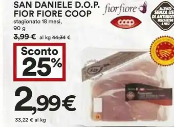 Coop Coop San Daniele Dop Fior Fiore Stagionato 18 Mesi offerta