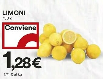 Coop Limoni 750 G offerta