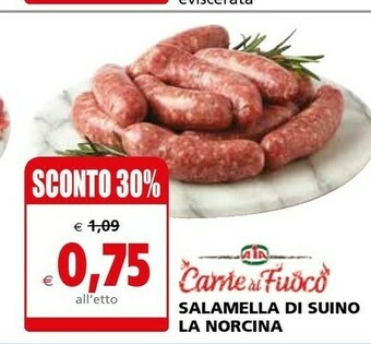 Il Gigante Aia Salamella Di Suino La Norcina offerta