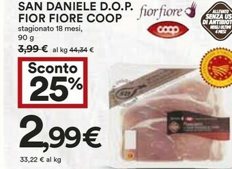 Coop Coop San Daniele Dop Fior Fiore Stagionato 18 Mesi offerta