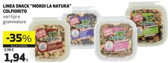 Coop Colfiorito Linea Snack Mordi La Natura offerta