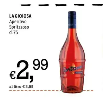 Famila La Gioiosa Aperitivo Spritzzoso cl 75 offerta