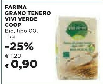 Coop Vivi verde coop Farina Di Grano Tenero Tipo "00" Biologica 1000 G(ml) offerta
