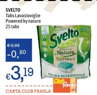 Famila Svelto Tabs Lavastoviglie Powered by nature 25 tabs offerta