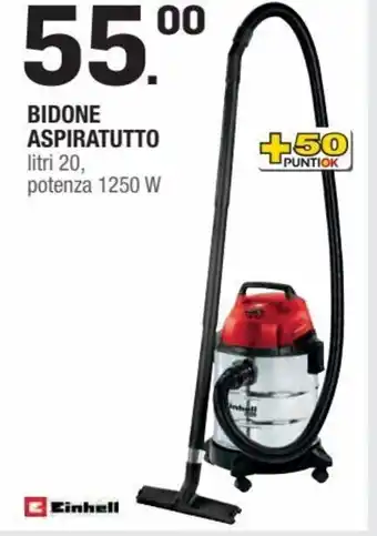Einhell Bidone Aspiratutto litri 20