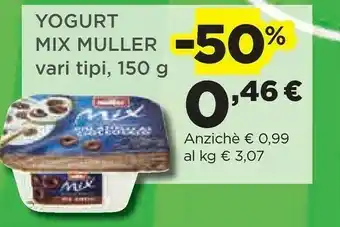 Coop Muller Mix Yogurt Bianco Più Fragole 150 G(ml) offerta