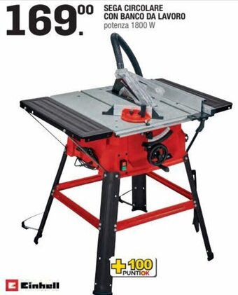 Brico OK Einhell Sega Circolare Con Banco Da Lavoro potenza 1800 W offerta