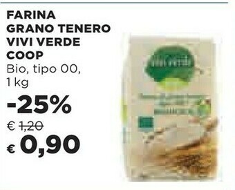 Coop Vivi verde coop Farina Di Grano Tenero Tipo "00" Biologica 1000 G(ml) offerta