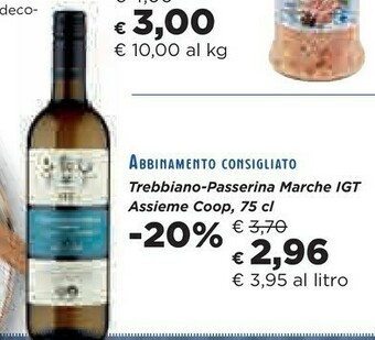 Coop Trebbiano-passerina Marche Igt Assieme offerta