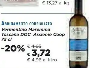 Coop Coop Vermentino Maremma Toscana Doc offerta