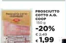 Coop Coop - Prosciutto Cotto Di Alta Qualità 150 G(ml) offerta