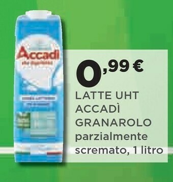 Coop Granarolo Latte Accadì Parzialmente Scremato 1000 G(ml) offerta