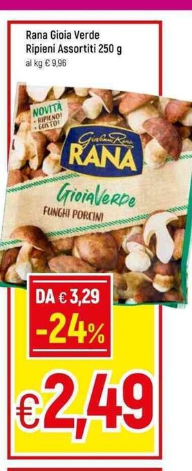 Famila Rana Gioia Verde Ripieni Assortiti 250 g offerta