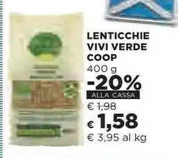 Coop Lenticchie Vivi Verde offerta