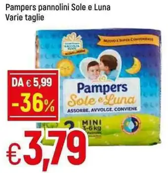 Famila Pampers pannolini Sole e Luna Varie taglie offerta
