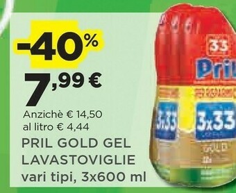 Coop Pril Gold Gel Lavastoviglie offerta